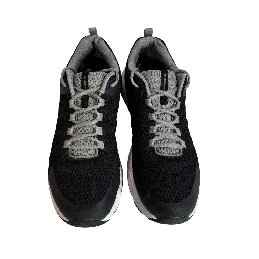 Skechers Mens Classic Air-Cooled Memory Foam Sneakers Black/Gray 59981S Size 9.5